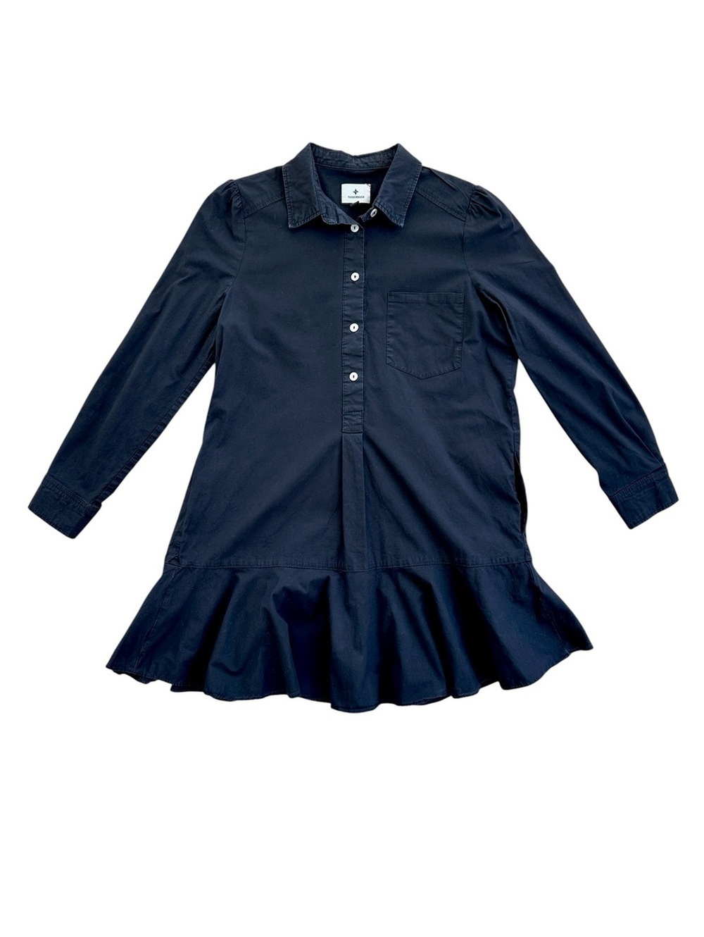 Tuckernuck Black Long Sleeve Shirt Dress
